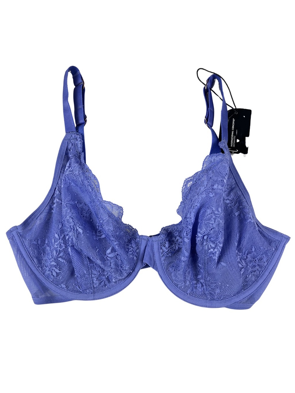 INC Violet Lace Underwire Bra NWT Large